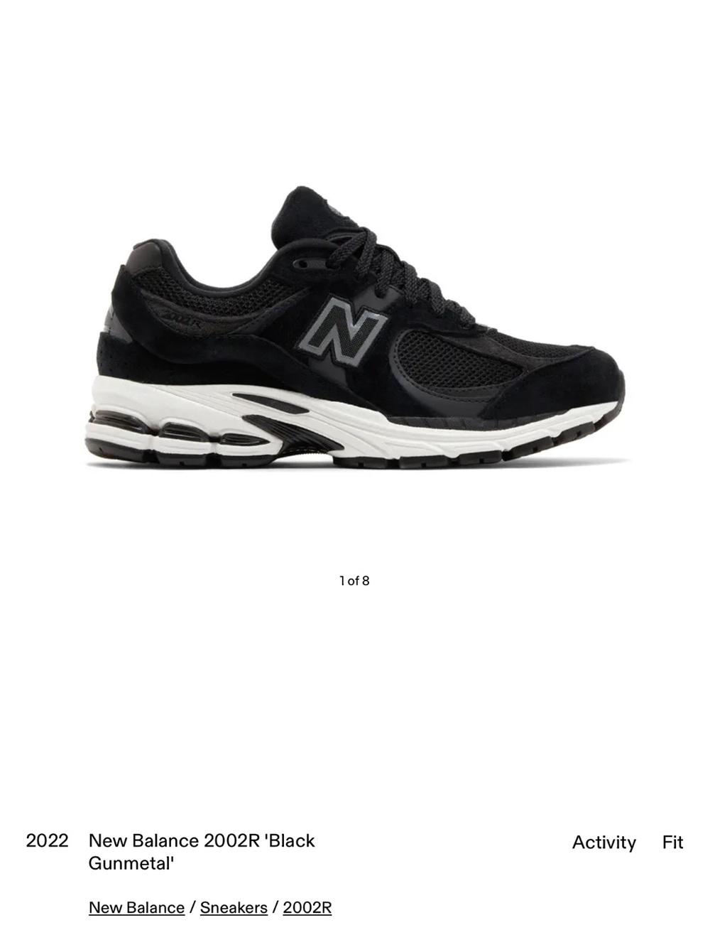 New Balance Black and White Men's Running Sneaker